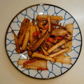 なめこおろし's cooksnap of when they made ご飯乗せ！椎茸の軸のきんぴら.