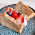 メメント's cooksnap of when they made フレッシュ苺のシフォンケーキ☆.