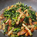ｸﾏﾘｴ's cooksnap of when they made 春菊とちくわのきんぴら.