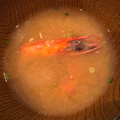 ♡雪見大福♡'s cooksnap of when they made 生臭くならない！香ばしいえび頭の味噌汁☆.