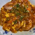 いさぢ's cooksnap of when they made 卵とアスパラ入り海老チリ〜きのう何#53.
