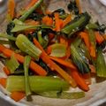 ヨシヨッシー's cooksnap of when they made 10分♪小松菜とにんじんのごま味噌炒め.