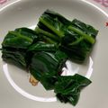 misatoband's cooksnap of when they made ハマる美味しさ♡つるむらさきのおひたし.