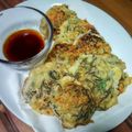 Coo1215's cooksnap of when they made たこ焼き粉でカリとろ♪生もずくの落とし焼.