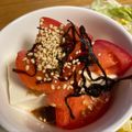 shamah's cooksnap of when they made あと一品に！3分で！トマトと塩昆布の冷奴.