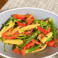 miiiiitomo's cooksnap of when they made 豆苗と彩り野菜のガーリック炒め.