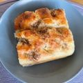 55もぐもぐ's cooksnap of when they made 高加水フォカッチャ(スクエア型18cm).