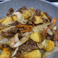 クロロ。's cooksnap of when they made 牛肉とじゃがいもの甘辛炒め(ヨシケイ).