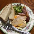 Ruriluru's cooksnap of when they made 簡単！レンジでハムエッグ.