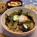 ハグちゃん's cooksnap of when they made ご飯がっつり！ナスと豚ひき肉の甘味噌丼.