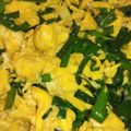 賄いのおばちゃん's cooksnap of when they made 簡単！美味しい！しっかり味の「ニラ玉」.