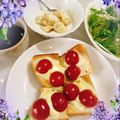 へい♡ゆー♡'s cooksnap of when they made ミニトマト dé チーズトースト.