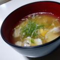 ちくわ君's cooksnap of when they made ちりめんじゃこのかき玉汁.