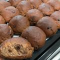 さーママ✩'s cooksnap of when they made ガトーショコラ？なチョコパン(ちぎりパン.