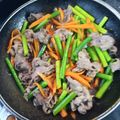 モンカー's cooksnap of when they made 牛肉とにんにくの芽の甘辛炒め.
