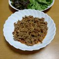 55才のおじさん's cooksnap of when they made 超簡単！味仙 辣肉醤風 台湾ミンチ.