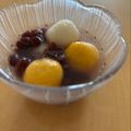 水玉ぱじゃま's cooksnap of when they made 缶詰のゆであずきで作る簡単！ぜんざい.