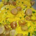 賄いのおばちゃん's cooksnap of when they made 和風ソーセージ入りスクランブルエッグ.