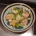 きょこすけ's cooksnap of when they made 塩鮭と新じゃがのガーリックバター炒め.