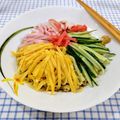 在宅勤務のおじさん's cooksnap of when they made 冷やし中華にぜひ！失敗しない薄焼き卵！！.