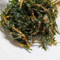 不知火姫's cooksnap of when they made 人参の葉っぱのサクッとかき揚げ♪.