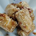 まゆみきママ's cooksnap of when they made ☆甘辛肉巻き豆腐☆.