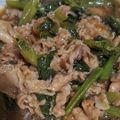 abcdefghｉｊ's cooksnap of when they made つるむらさきと豚肉の牡蠣油炒め。.