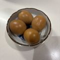ママメイン！時々子供's cooksnap of when they made 3分ですぐ食べられる 煮卵！　味玉.