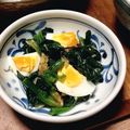 あず7225's cooksnap of when they made ちぢみほうれん草&無限玉子☆ヤミツキ.
