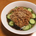 ＊ゆか＊07's cooksnap of when they made 和えるだけ☆モズクと胡瓜＆納豆の酢の物.