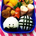 るらちゃん's cooksnap of when they made 簡単可愛いチェックおにぎり♡ コツあり♪.