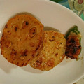 yukiizu's cooksnap of when they made れんこんのはさみ焼き☆つくね風.