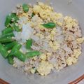kanape122's cooksnap of when they made 豚肉といんげんの三色丼.