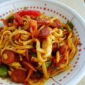 なふぃこ's cooksnap of when they made 簡単ナポリタンうどん.