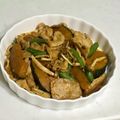 BORURU's cooksnap of when they made 肉かぼちゃ炒め♪.