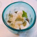 yesmama's cooksnap of when they made 黒糖かん入り白玉だんごの抹茶練乳がけ.