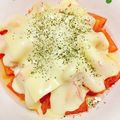 くうもん's cooksnap of when they made トマトとチーズをレンジで3分チン☆.