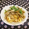 龍青空ママ's cooksnap of when they made 豆腐のカレーソテー☆きのこ餡かけ.