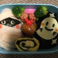 キリンパン's cooksnap of when they made ハロウィンミイラ弁当（キャラ弁）（幼稚園.