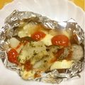 ぽぽきゅ's cooksnap of when they made レストラン級な真鱈のピザ風ホイル焼き！.