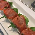 oek's cooksnap of when they made クリームチーズと山芋のサーモン巻き.