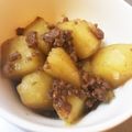 はっ葉ちゃん's cooksnap of when they made 水を使わない！ひき肉で簡単肉じゃが☆.