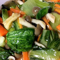 あん♡m's cooksnap of when they made 青梗菜とお揚げの炒め煮.