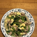 チェンバロニコロ's cooksnap of when they made 簡単☆豚・卵・小松菜の中華炒め.