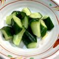 蒼の雫sp's cooksnap of when they made 材料は3つ☆きゅうりの漬物.