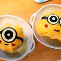 まっこ2525's cooksnap of when they made キャラごはん♡ミニオンオムライス.