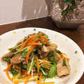 えりちｬん's cooksnap of when they made 簡単★豚肉と水菜と人参の甘辛炒め.