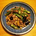 はじのおっかぁ's cooksnap of when they made オクラでトロ〜り茄子の挽肉炒め.