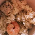 のんたん04's cooksnap of when they made 野菜たっぷり海老とチキンの炊き込みピラフ.