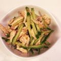 pitako1982's cooksnap of when they made ささみ缶と胡瓜の七味にんにく醤油和え.